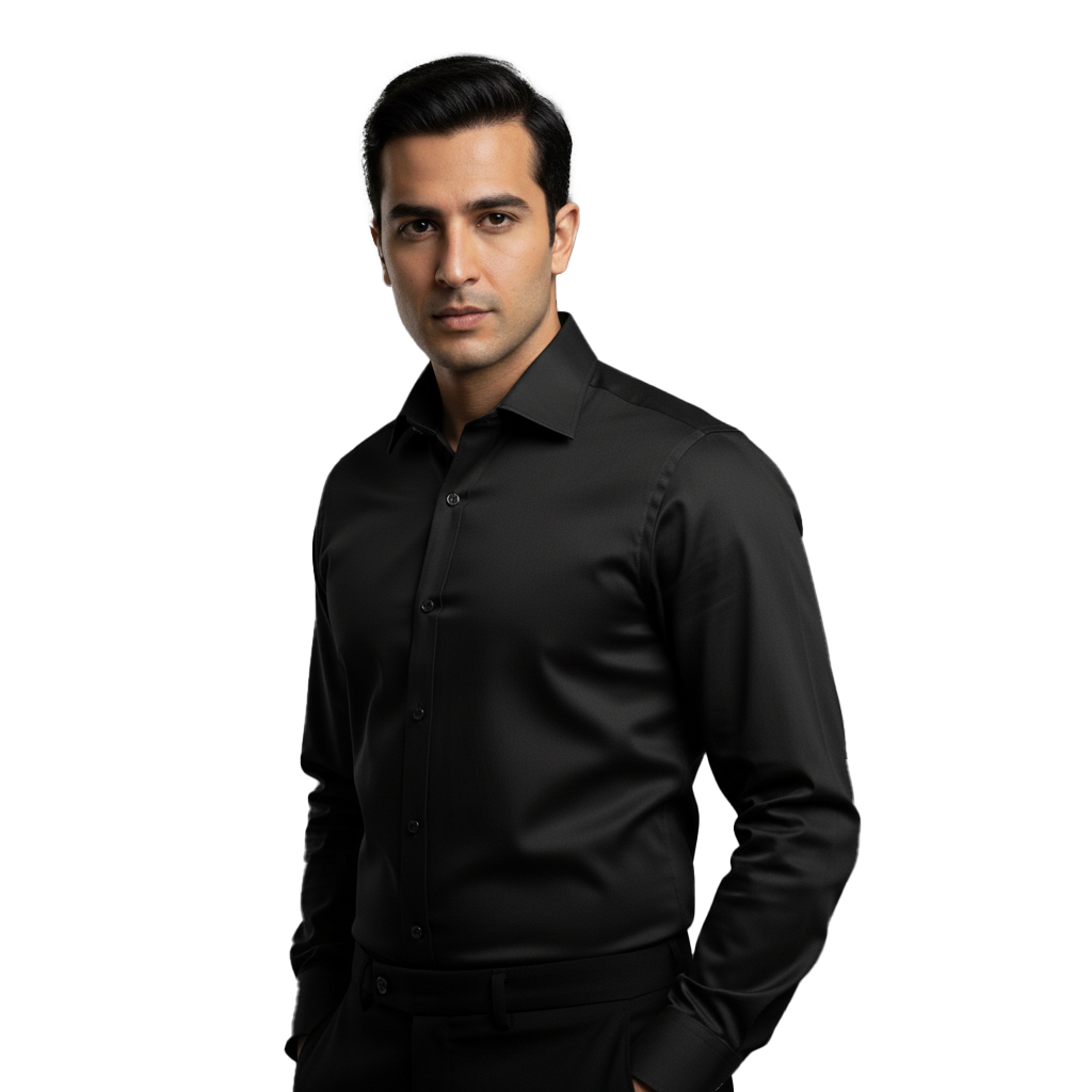 Khaas-Premium-Jet-Black-Shirt