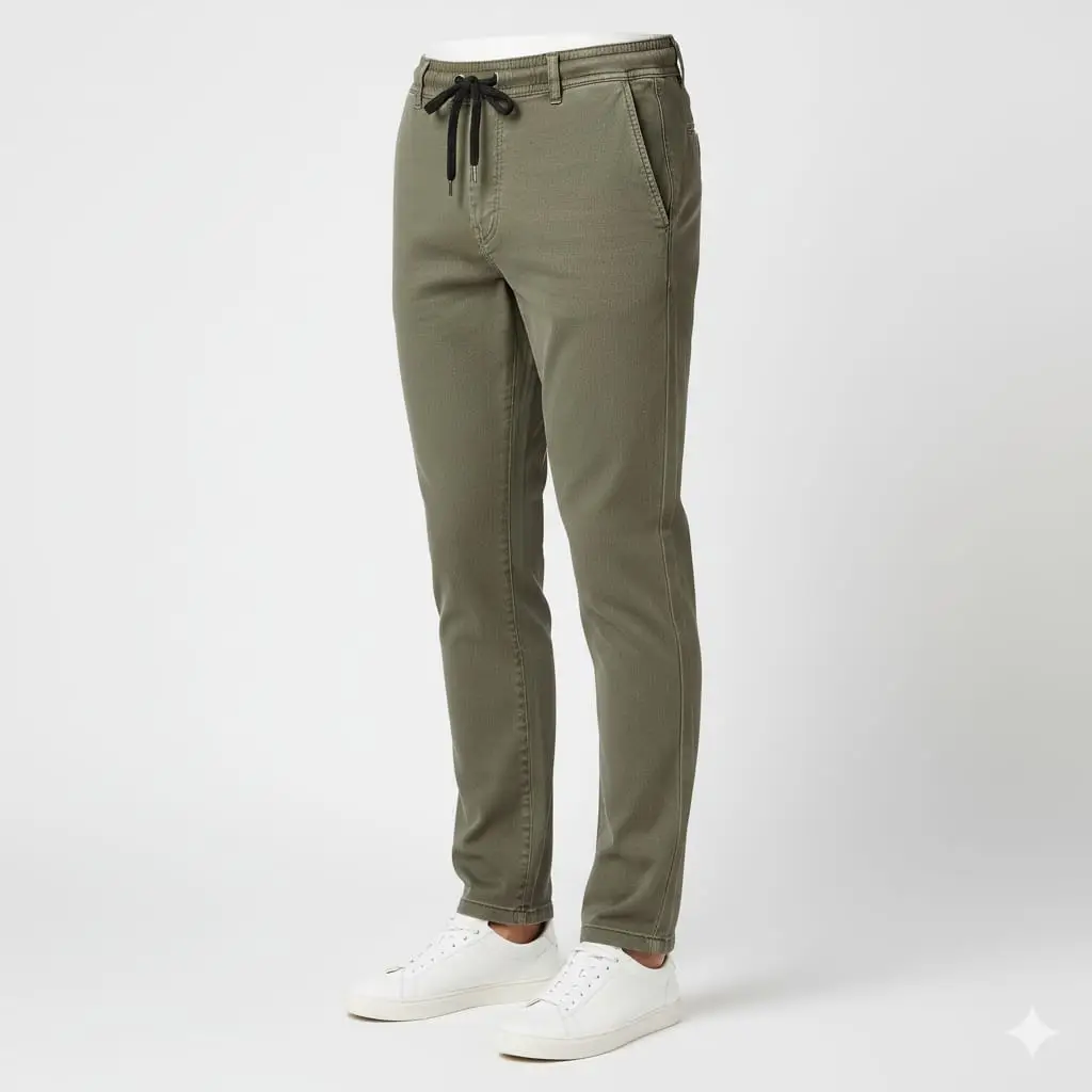 Khaas Premium Olive Jogger Trousers (4)