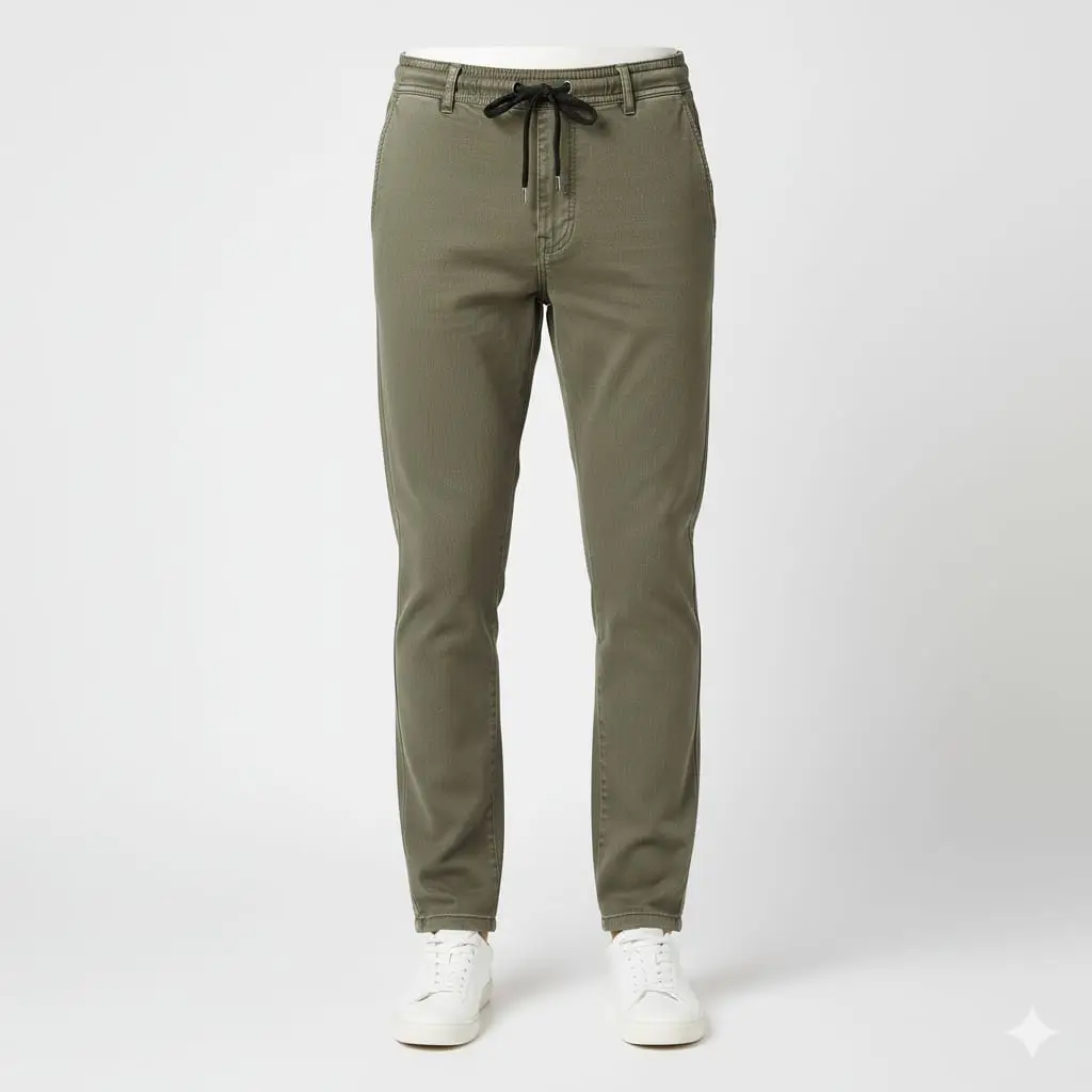 Khaas Premium Olive Jogger Trousers (5)