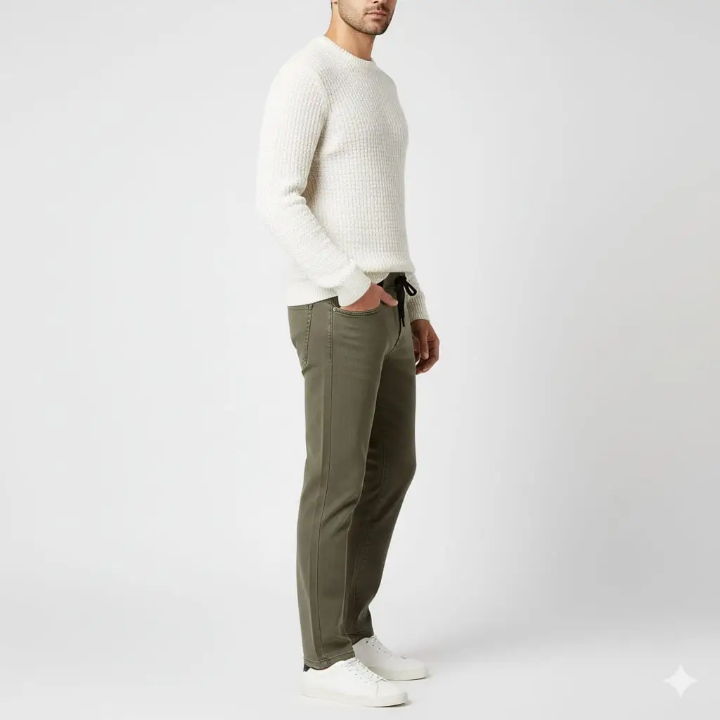Khaas Premium Olive Jogger Trousers (8)