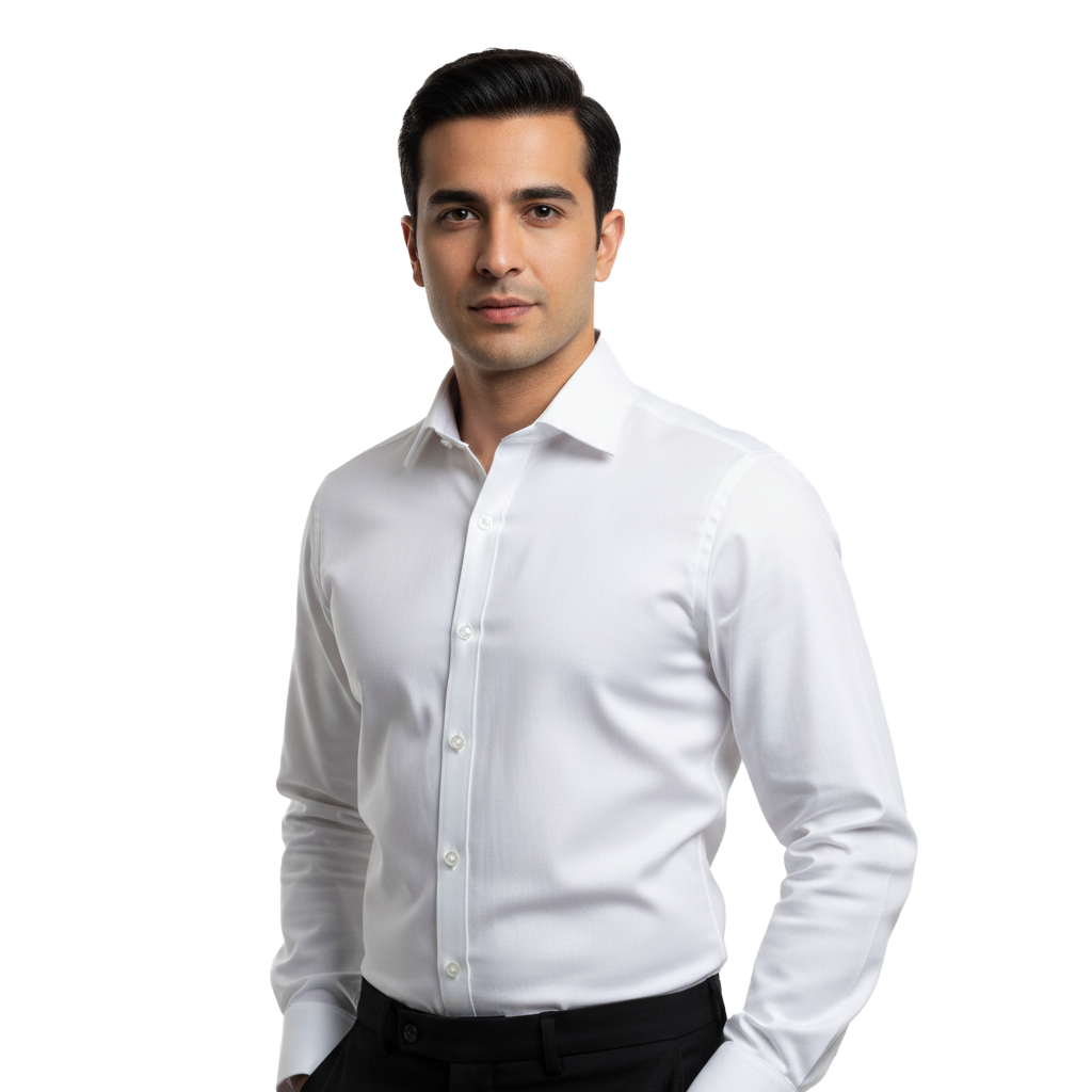 Khaas-Premium-White-Dress-Shirt