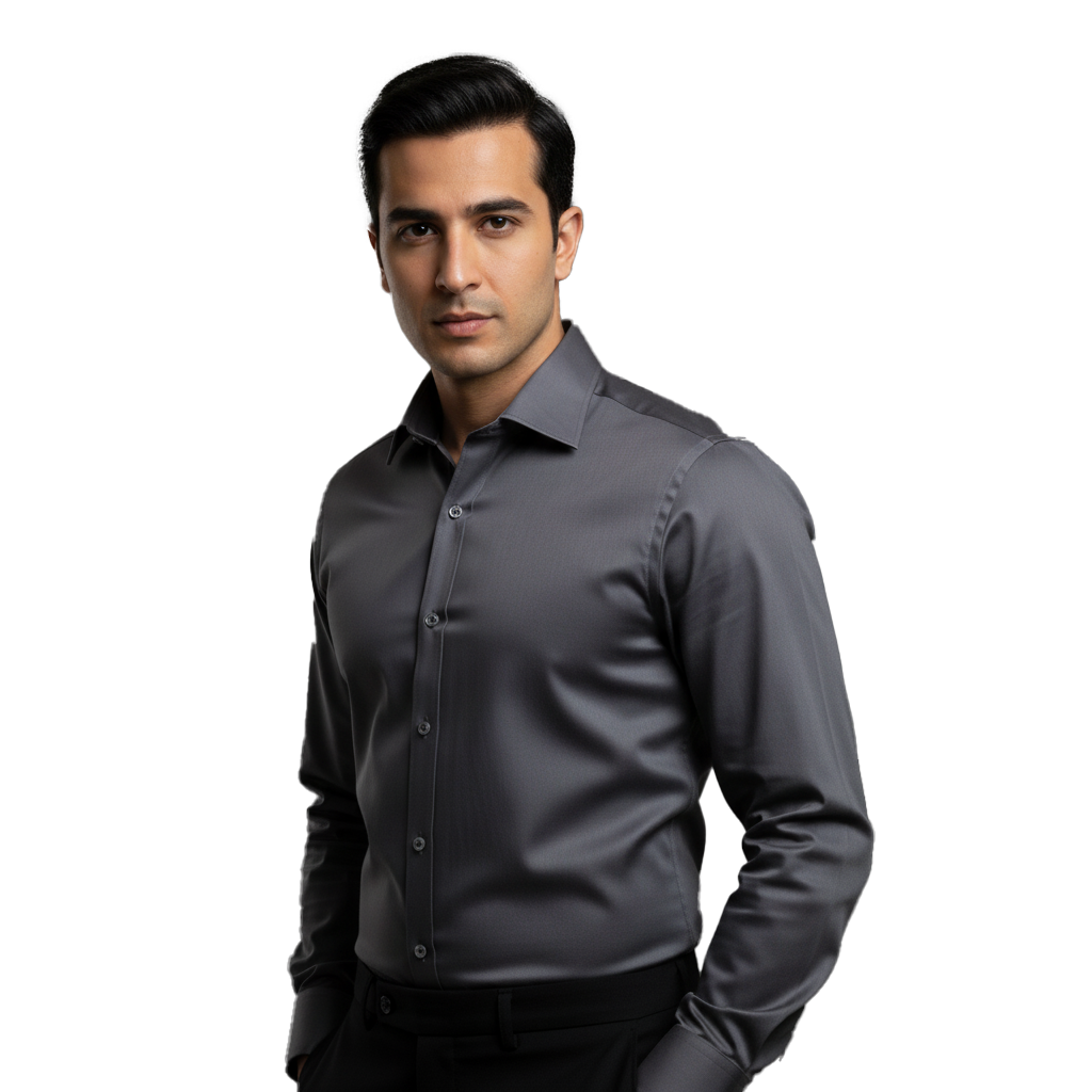Khaas-Urban-Grey-Formal-Shirt