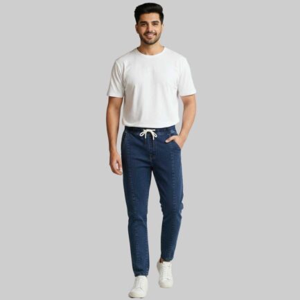 Khaas NavyWash Denim Jogger Trousers