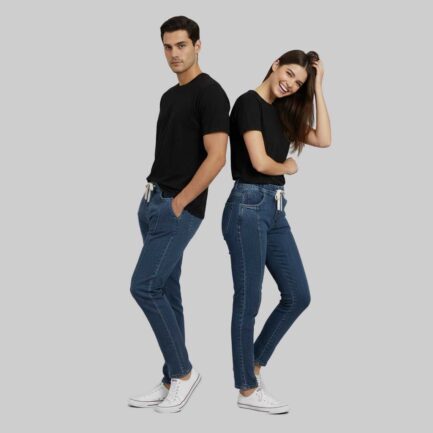 Khaas NavyWash Denim Jogger Trousers