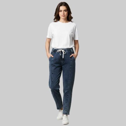 Khaas NavyWash Denim Jogger Trousers